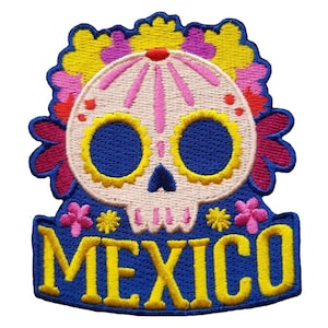 Mexico 3" Travel Patch Embroidered Iron on Sew on Badge Souvenir