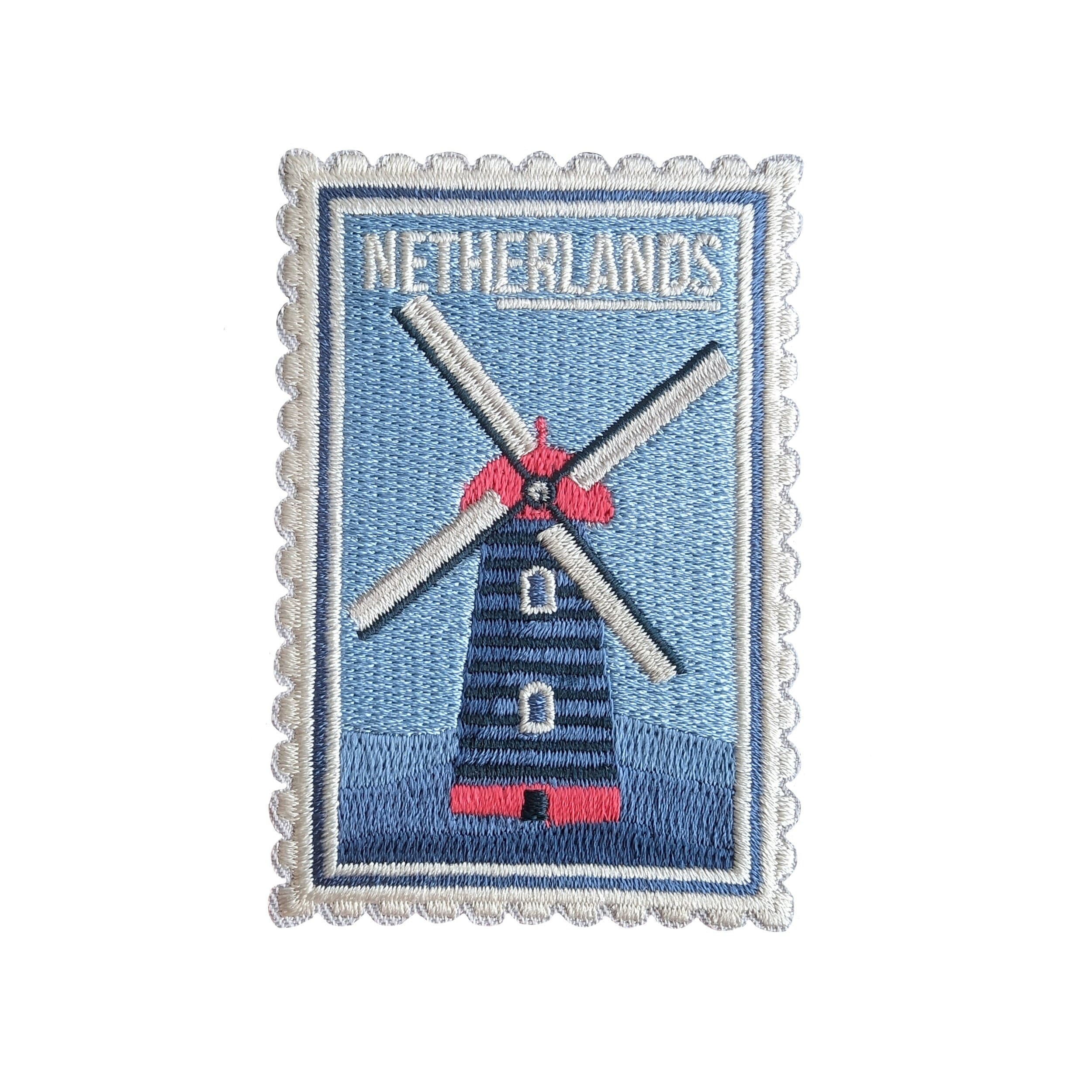 Netherlands 3" Travel Patch Embroidered Iron on Sew on Badge Souvenir Applique Motif City Flag Country