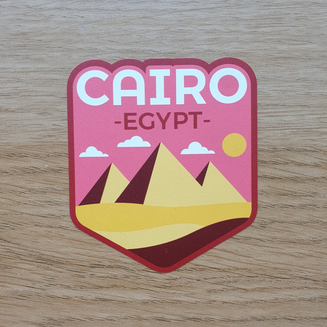 Cairo Egypt Vinyl Sticker Decal Luggage Laptop Notebook Journal Gift ...