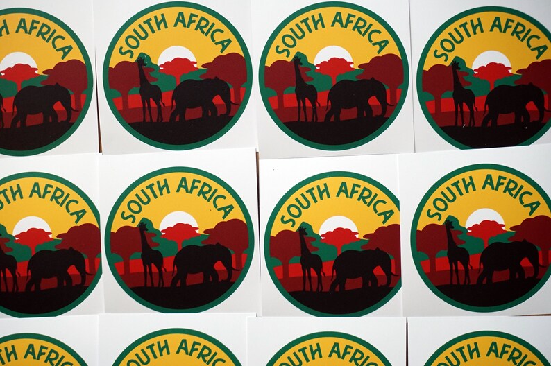 South Africa Vinyl Sticker Decal Luggage Laptop Notebook - Etsy