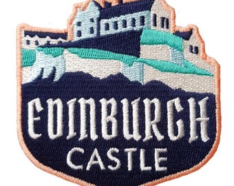 Parche de viaje bordado de Edimburgo, Escocia, de 3 pulgadas, para planchar o coser, insignia de recuerdo, aplique de país.