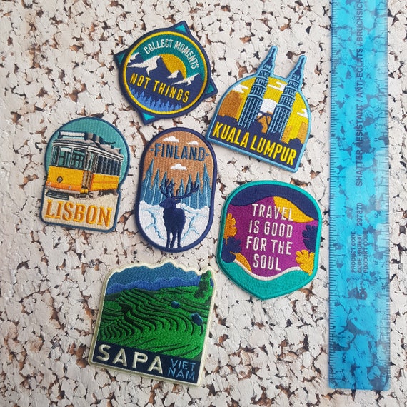 Patch Brodé Hoi An Vietnam | Thermocollant Ou à Coudre - 8,9 Cm | Pour Sac à Dos, Veste