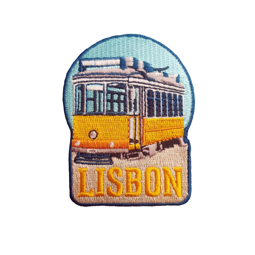 Lisbon Travel Patch Embroidered Iron on Sew on Badge Souvenir Applique