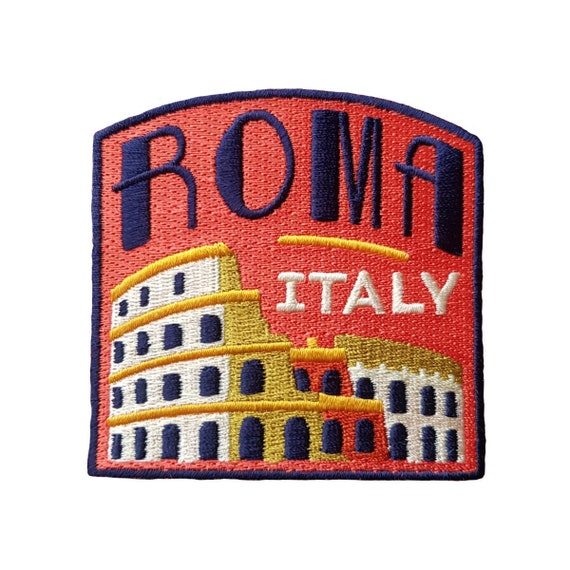 Italy Flag iron on Embroidered Iron on Sew on Patch For Clothes