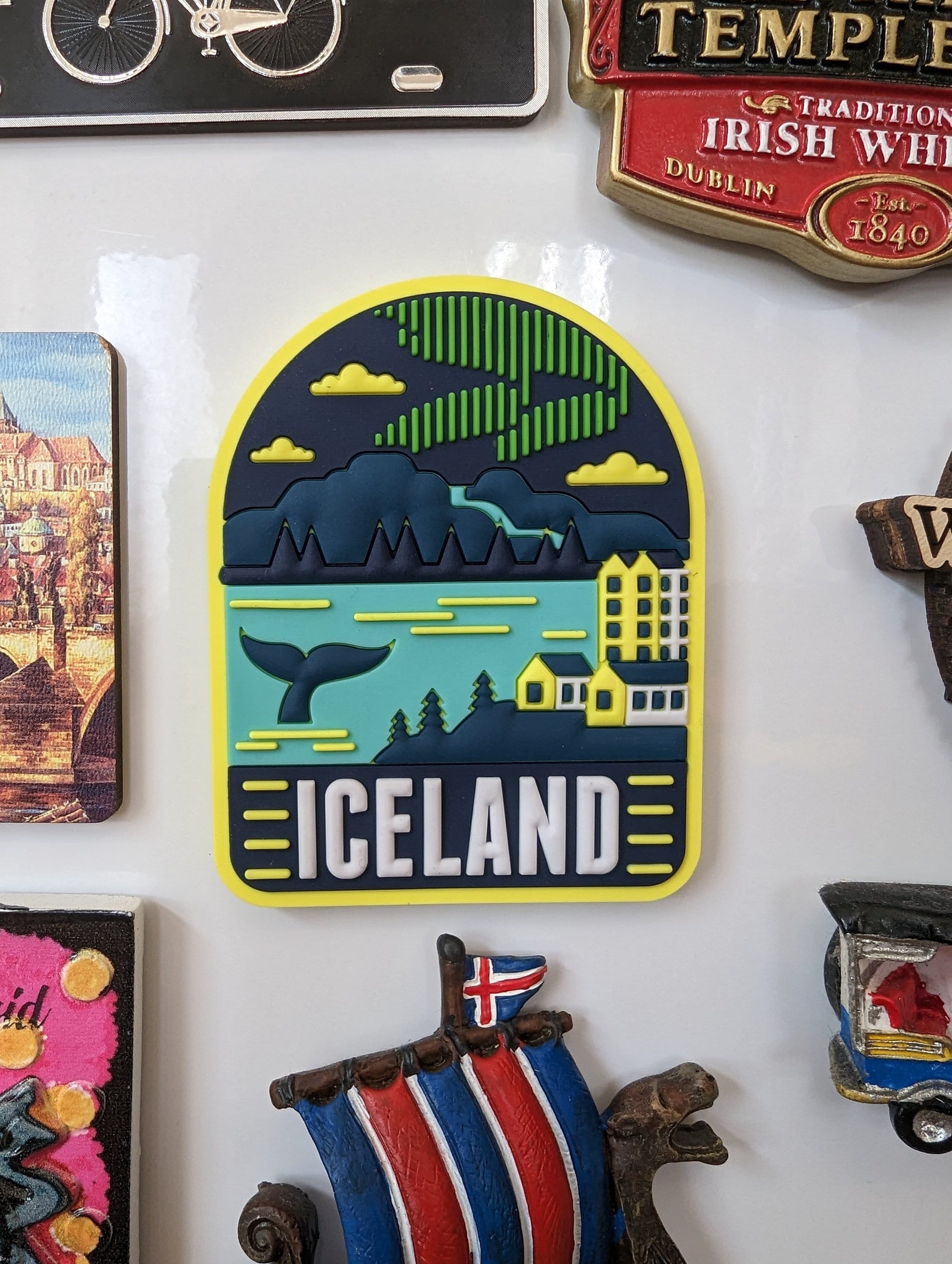 Aimant 3d Cadeau Voyage Islande Aimant Frigo 3D Décoratif - Lac