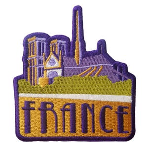 Parche bordado de 3" para planchar o coser, ideal como insignia de viaje, recuerdo, aplique, motivo de bandera, ciudad y país.