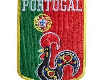 Portugal 3" Travel Patch Embroidered Iron on Sew Badge Souvenir Flag City Country