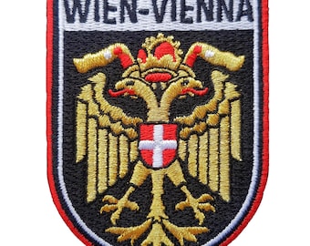 Vienna Austria 3" Travel Patch Embroidered Iron on Sew Badge Souvenir Flag City Country