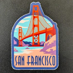 San Francisco USA 3 "Vinyl Aufkleber, Scrapbook Aufkleber Gepäck Wasserflasche Laptop Reise Flagge Land