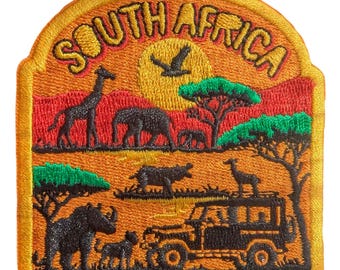 South Africa 3" Travel Patch Embroidered Iron on Sew Badge Souvenir Flag City Country