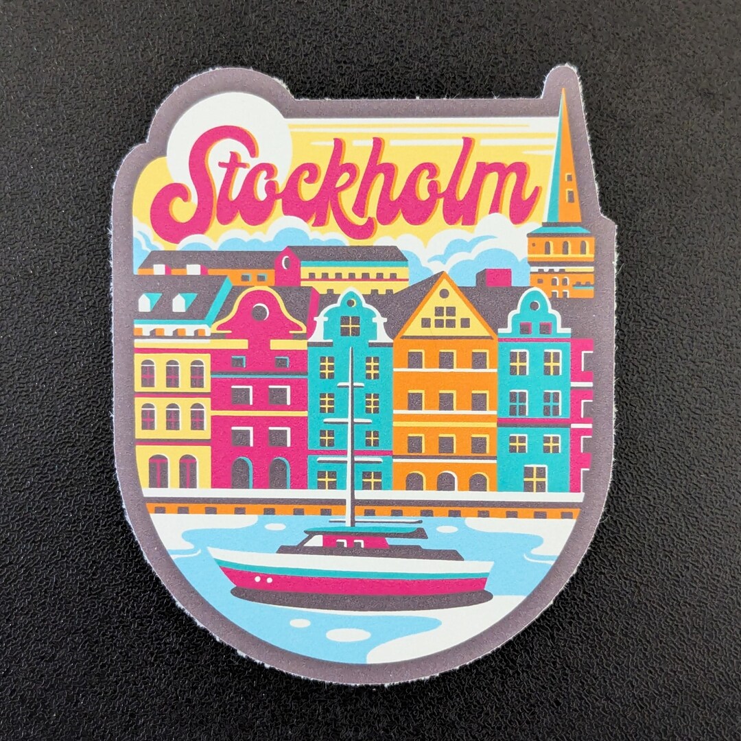 Stockholm Sweden 3 Vinyl Sticker Decal For Luggage Waterbottle Laptop Photo Inspiration