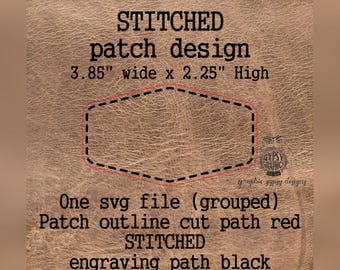 Download del file SVG #4 con disegno di toppa per cappello cucita, modello di toppa per cappello, file SVG con forma di toppa, modello di toppa per cappello, emblema di toppa con incisione laser