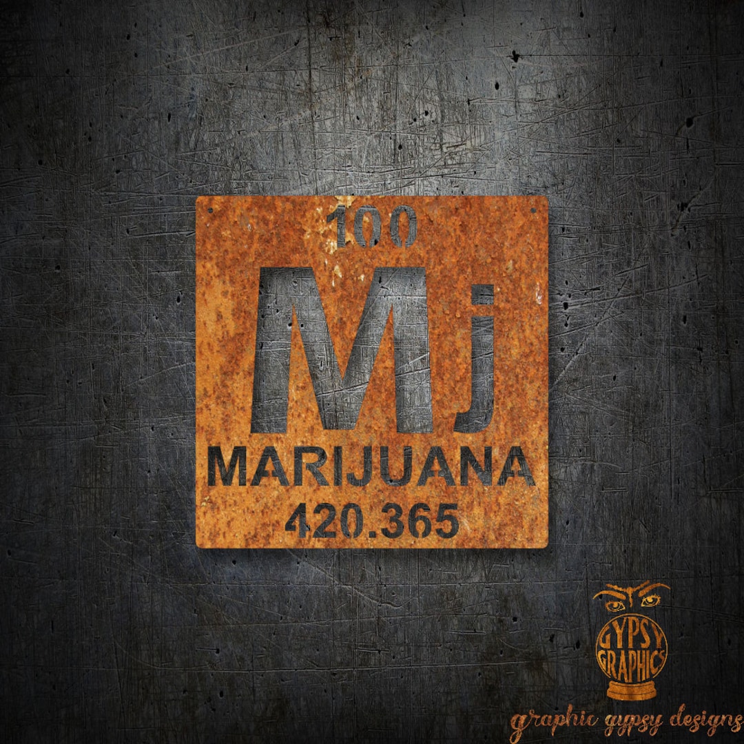 Marijuana Periodic Table Element Svg Dxf Png, Weed Svg, Pot Dxf ...