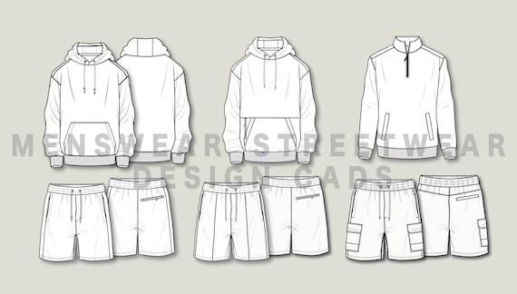 How to Create a Streetwear Brand: BEST 10 Steps in 2026 5 Menswear streetwear CAD essentials - Fashion design template - Illustrator ai file/ PDF