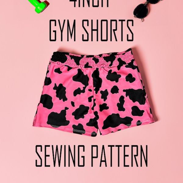4 inch Mens Gym Shorts Sewing Pattern With Video Tutorial | Sewing Pattern for Men | Digital Sewing Pattern | PDF Sewing Pattern For Men