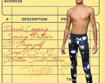 Mens Legging Sewing Pattern long johns Sewing Pattern Mens Sewing Pattern Mens PDF Pattern