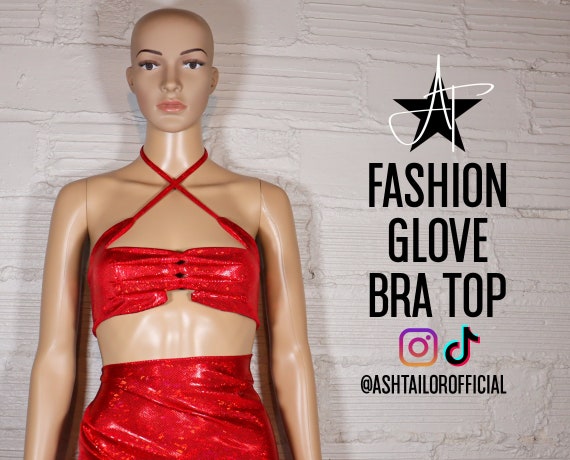 Fashion Glove Bra Top Glove Top Glove Bikini Top Drag Queen Costumes 