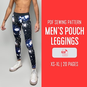 Mens Pouch Leggings Sewing Pattern long johns Sewing Pattern Mens Sewing Pattern Mens PDF Pattern