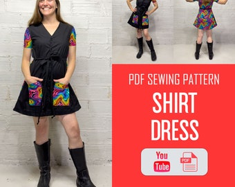 Button Down Dress Sewing Pattern | Sewing Pattern For Women