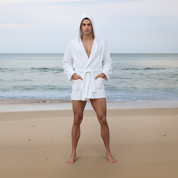 Accappatoio Vestaglia Da Mare Accappatoio Da Spiaggia Corto Unisex