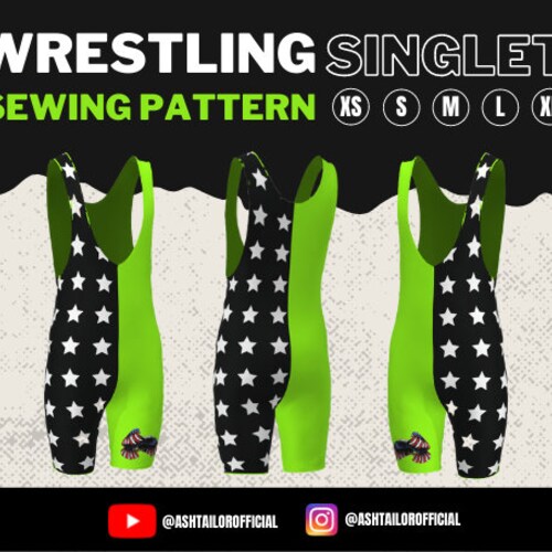 Mens Wrestling Singlet Sewing Pattern Mens Body Suit Sewing Etsy
