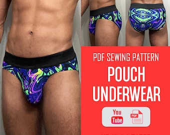 Mens Full Coverage Underwear Sewing Pattern Underwear Sewing Pattern Mens Sewing Pattern Mens PDF Pattern