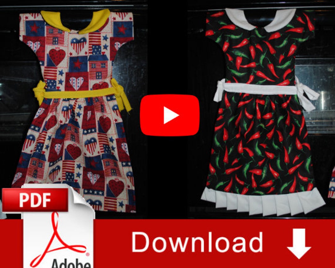 Hanging Oven Dress Kitchen Towel Pdf Sewing Pattern DIY Kitchen Towel