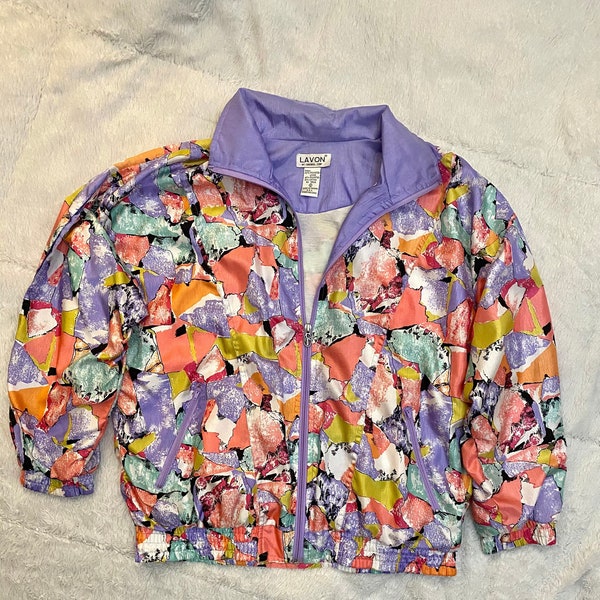 Lavon 90’s retro women's windbreaker jacket small