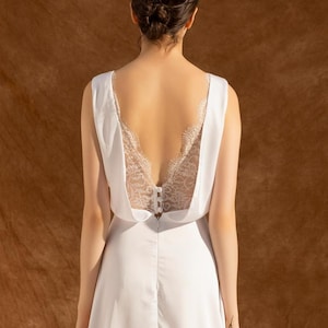white lace cowl neck lace up back midi dress Golden Era Cowl Neck Lace Waist Midi Dress White