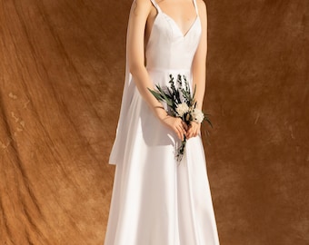 nicole miller silk wedding dress Nicole Miller Bianca MK0004 Wedding Dress Size 2