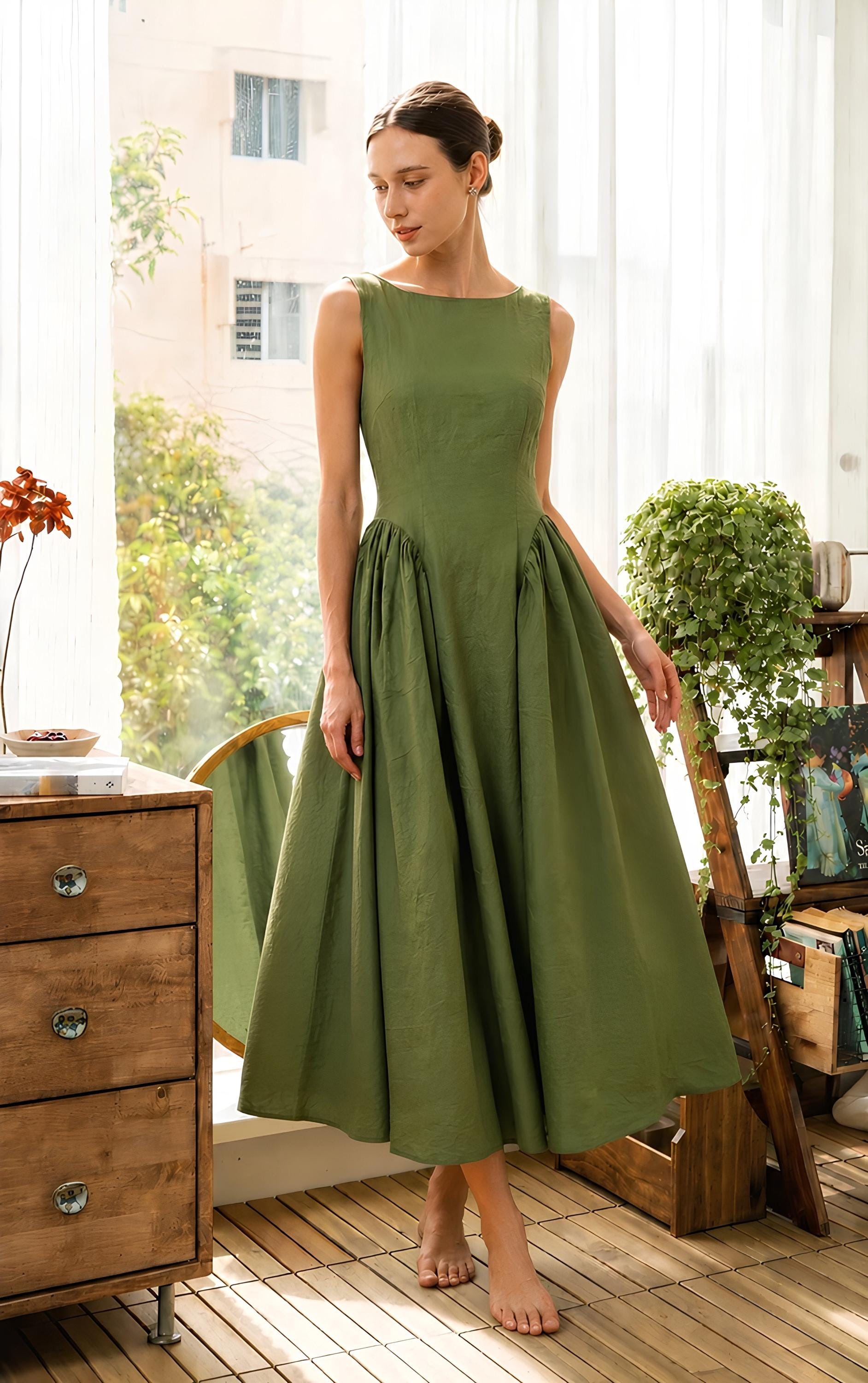 green tea length wedding dress Dresses retro vintage style tea length wedding dress
