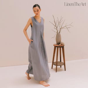 shirt and skirt dress LINEN TISH TOP & SKIRT SET White / S/M