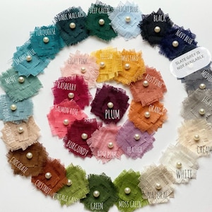 The image is a color wheel with various fabric swatches arranged in a circular pattern. The swatches are labeled with different colors and textures, such as turquoise, light blue, black, and white. The color wheel is a visual representation of the relationships between different colors and their relationships in terms of hue, value, and intensity.