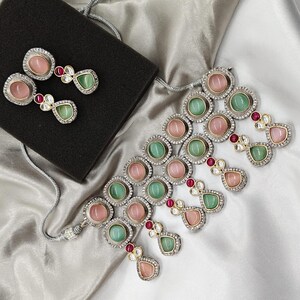 Polki Kundan Choker Necklace: Multicolor Indian Wedding Jewelry