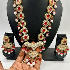 Indian Kundan Necklace Set with Earrings for Women, Kundan Traditional Jewellery for Weddings and Festivals, Kundan Jewelry, Ethnic Jewelry