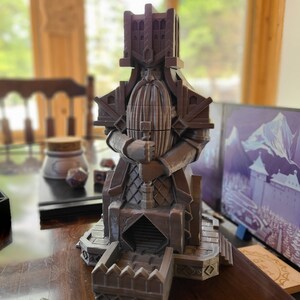 Baldur&#39;s Shrine Dice Tower - 3d printed Dice Tower - DnD Dice Tower