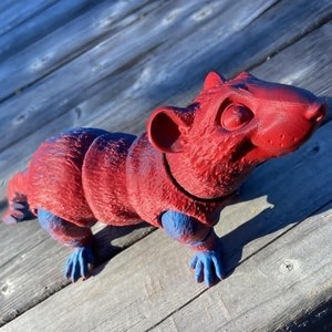 Rat Fidget Toy - Fun Articulated 3D Printed Animal Figurine