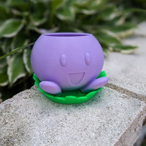 Oddish Planter - 3d printed planter - Cute Planter - Unique Planter