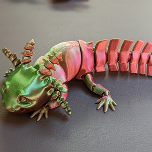 Adorable Axolotl Fidget Toy - Fun Articulated 3D Printed Animal Figurine