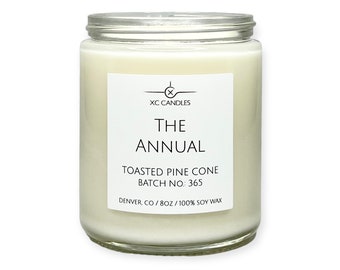 THE ANNUAL — Toasted Pine Cone: Airplane Candle, Scented Candle, Pilot Decor