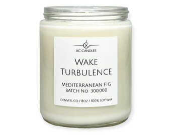 WAKE TURBULENCE — Mediterranean Fig: Airplane Candle, Scented Candle, Pilot Decor