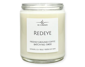 REDEYE — Fresh Ground Coffee: Airplane Candle, Scented Soy Candle, Pilot Decor