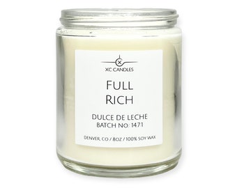 FULL RICH — Dulce de Leche: Airplane Candle, Scented Soy Candle, Pilot Decor