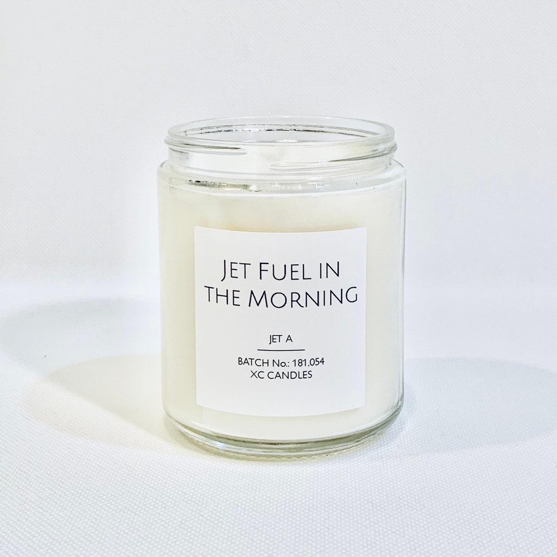 JET FUEL in the MORNING Airplane Candle Jet Fuel Candle Etsy
