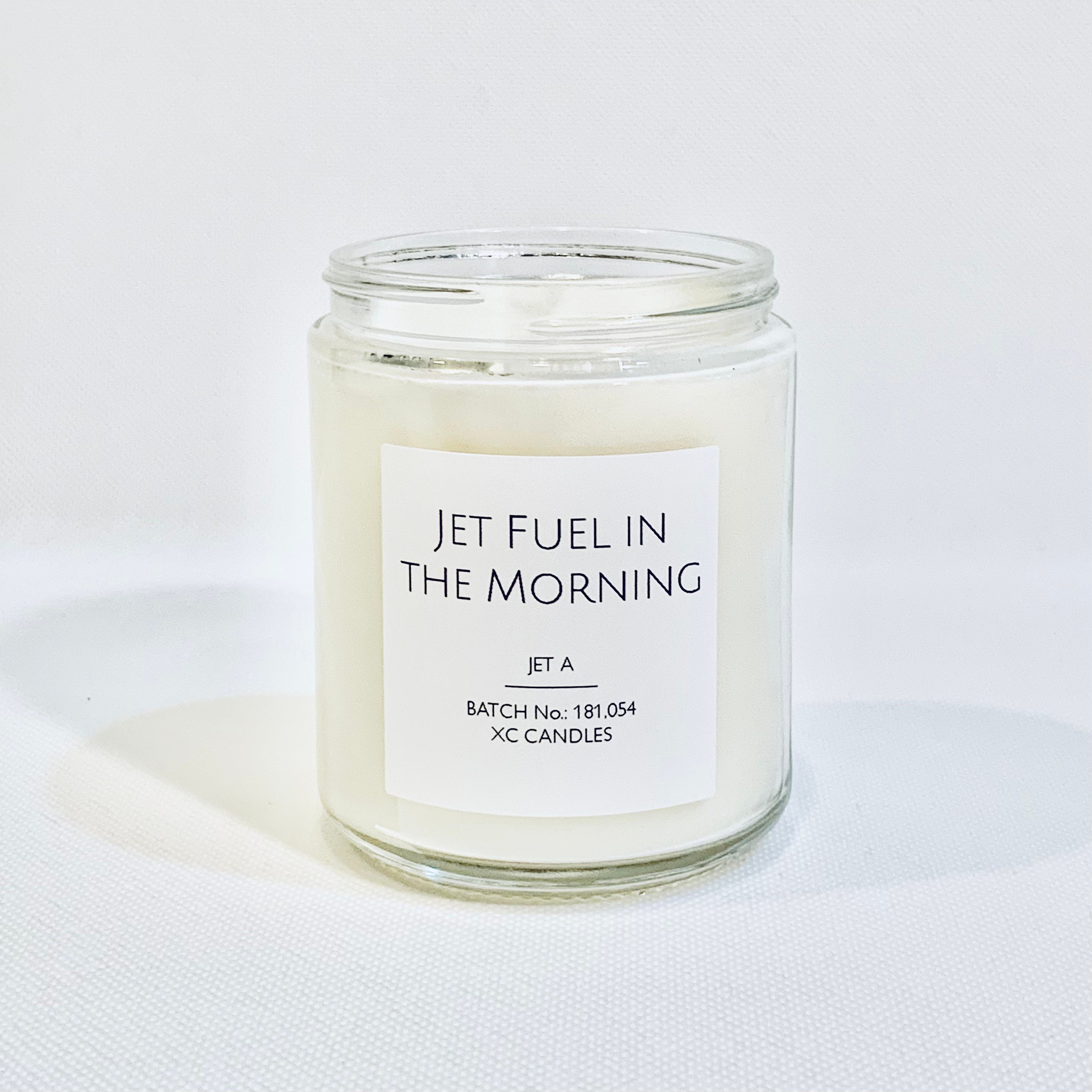 JET FUEL in the MORNING Airplane Candle Jet Fuel Candle Etsy
