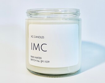 IMC — Rain Water:  Airplane Candle, Scented Soy Candle, Pilot Decor
