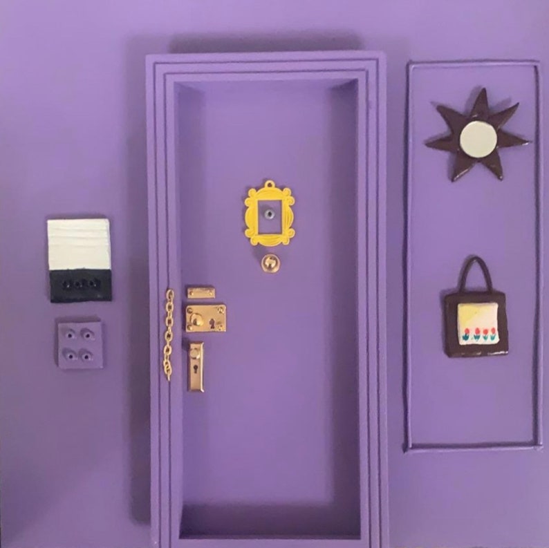 Friends Monica's Apartment Door Key Holder Etsy