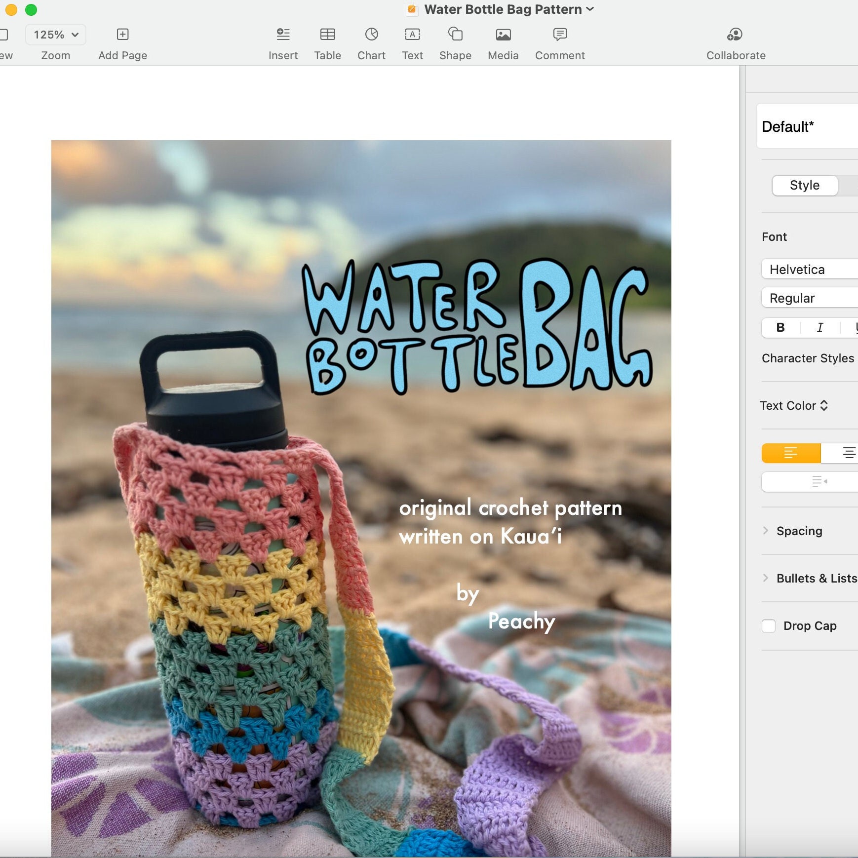 Water Bottle Bag - Crochet Pattern, Granny Stitch, Easy Beginner - Etsy