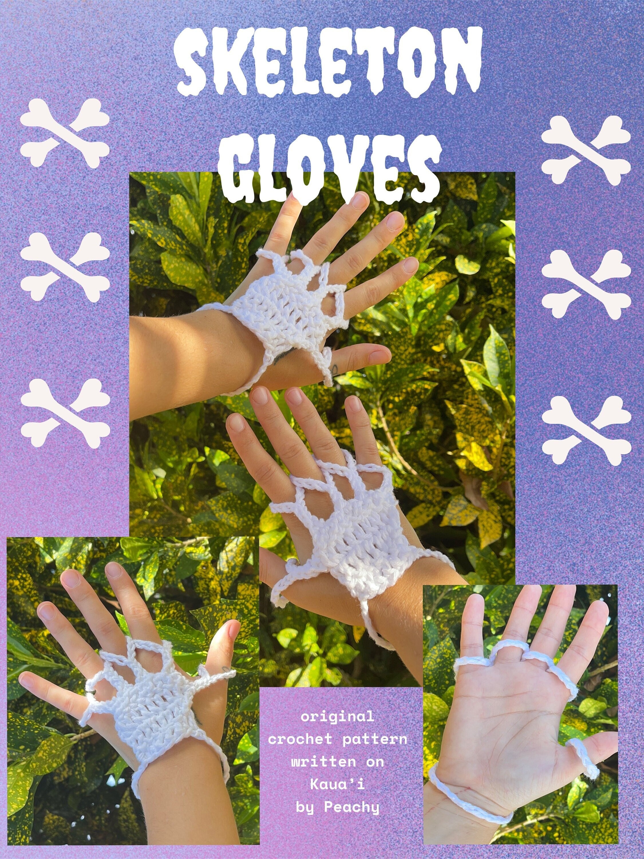 Skeleton Gloves Crochet