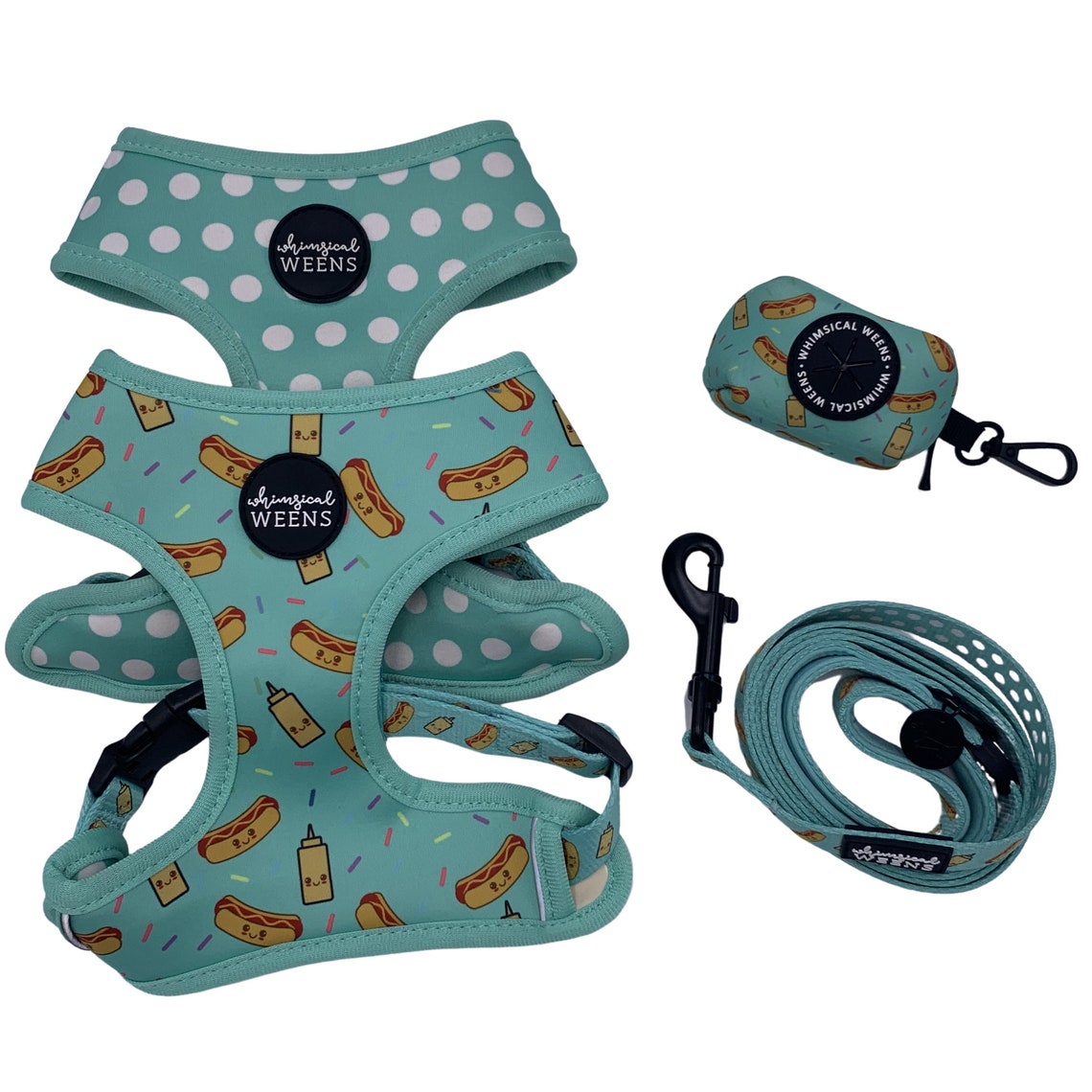 Lucy & Co. - Arnés Reversible Para Perros Pequeños, Medianos Y Grandes, XL, Acolchados Ajustables Para Pastor Alemán, Carrito, Bulldog Inglés, Rosa (Posy Pink), Large